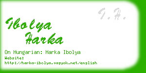 ibolya harka business card